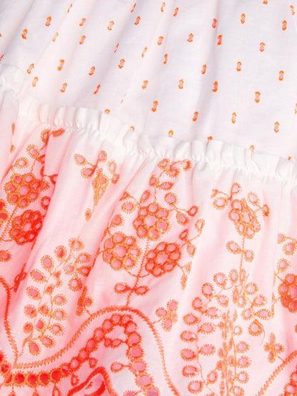 Monsoon Orange Baby Broderie Tiered Sundress image 3