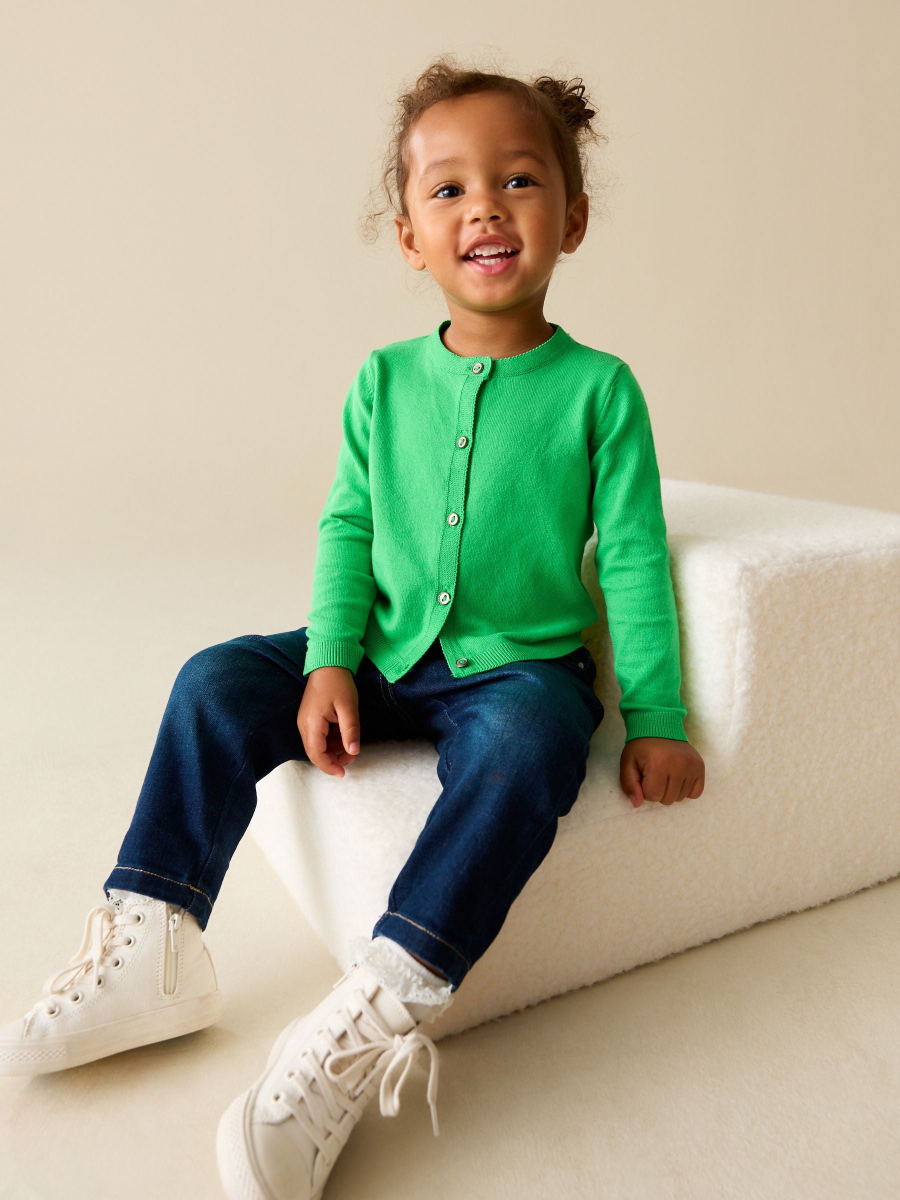 Dsiney Kidz - Bright Green Cardigan (3mths-10yrs) image 2