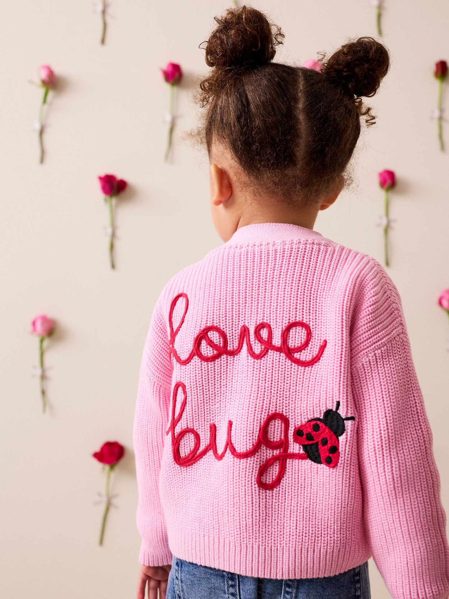 Dsiney Kidz - Pink LadyBug V-Neck Cardigan (3mths-7yrs) image 1