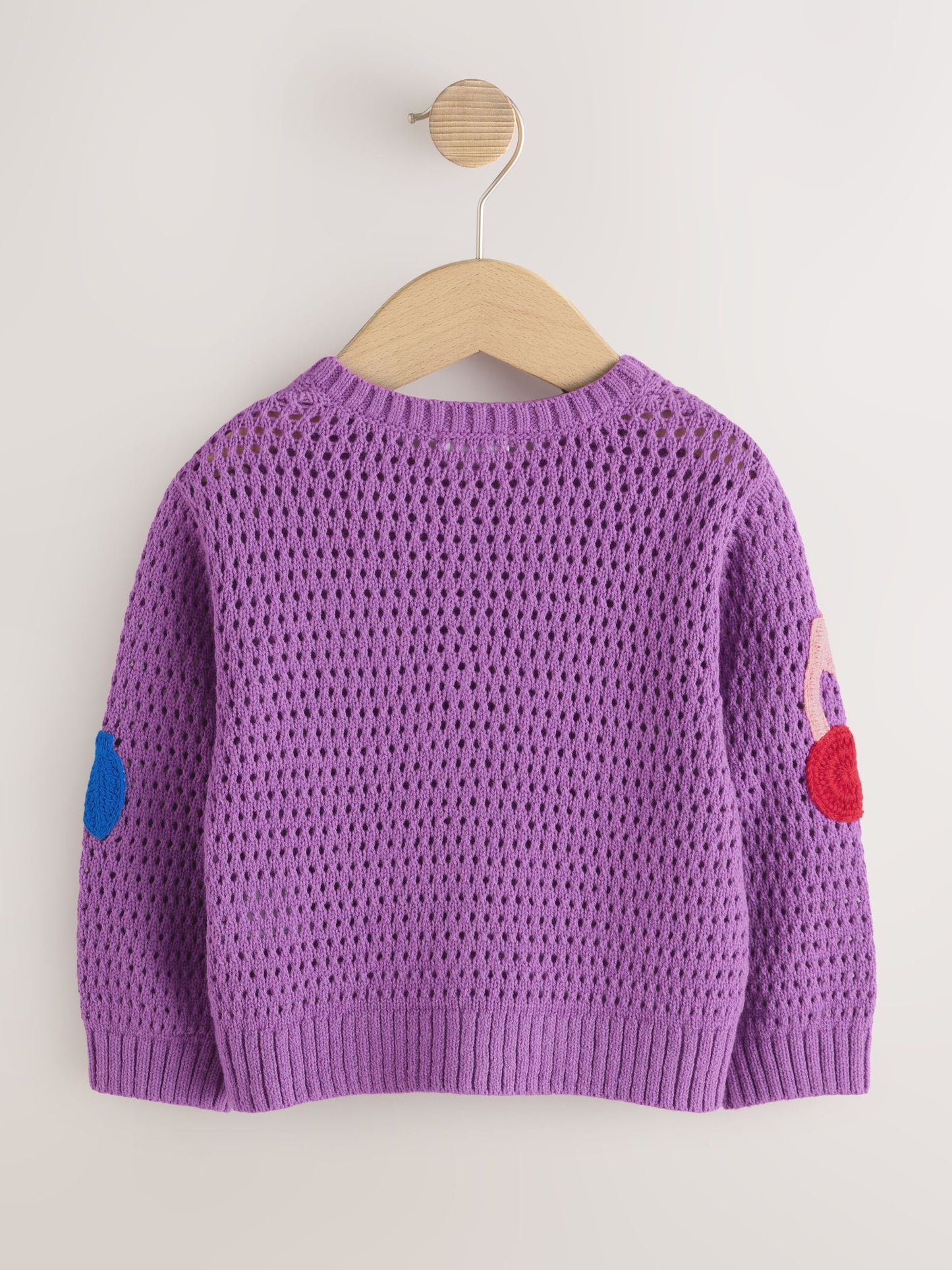 Dsiney Kidz - Purple Cherry Crochet Cardigan (3mths-7yrs) image 6