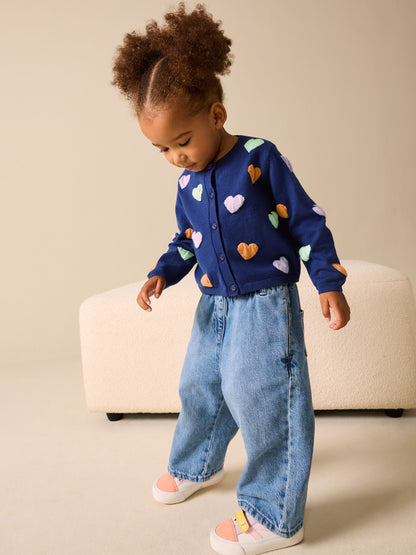 Dsiney Kidz - Navy Heart Cardigan (3mths-10yrs) image 3
