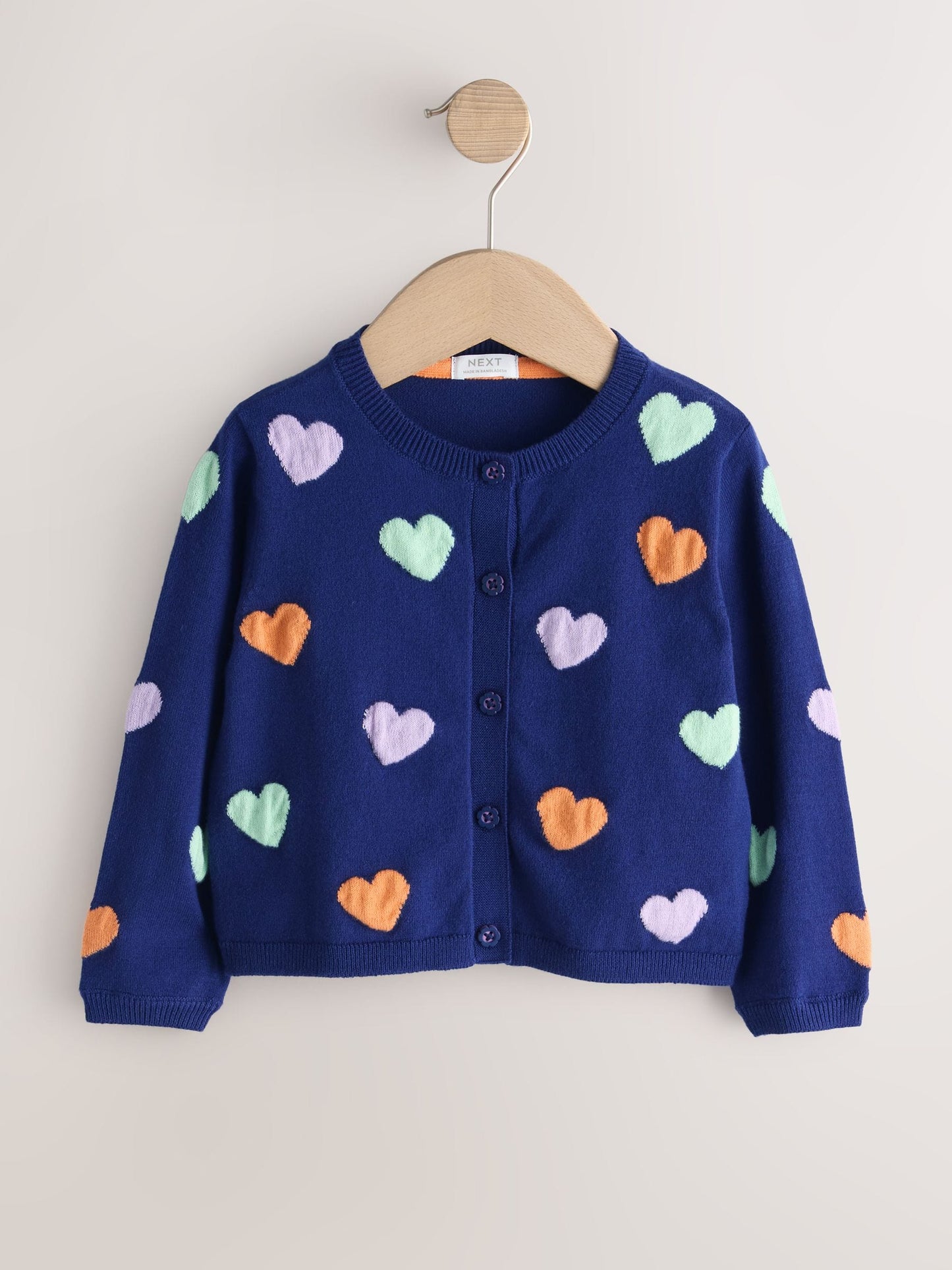 Dsiney Kidz - Navy Heart Cardigan (3mths-10yrs) image 4
