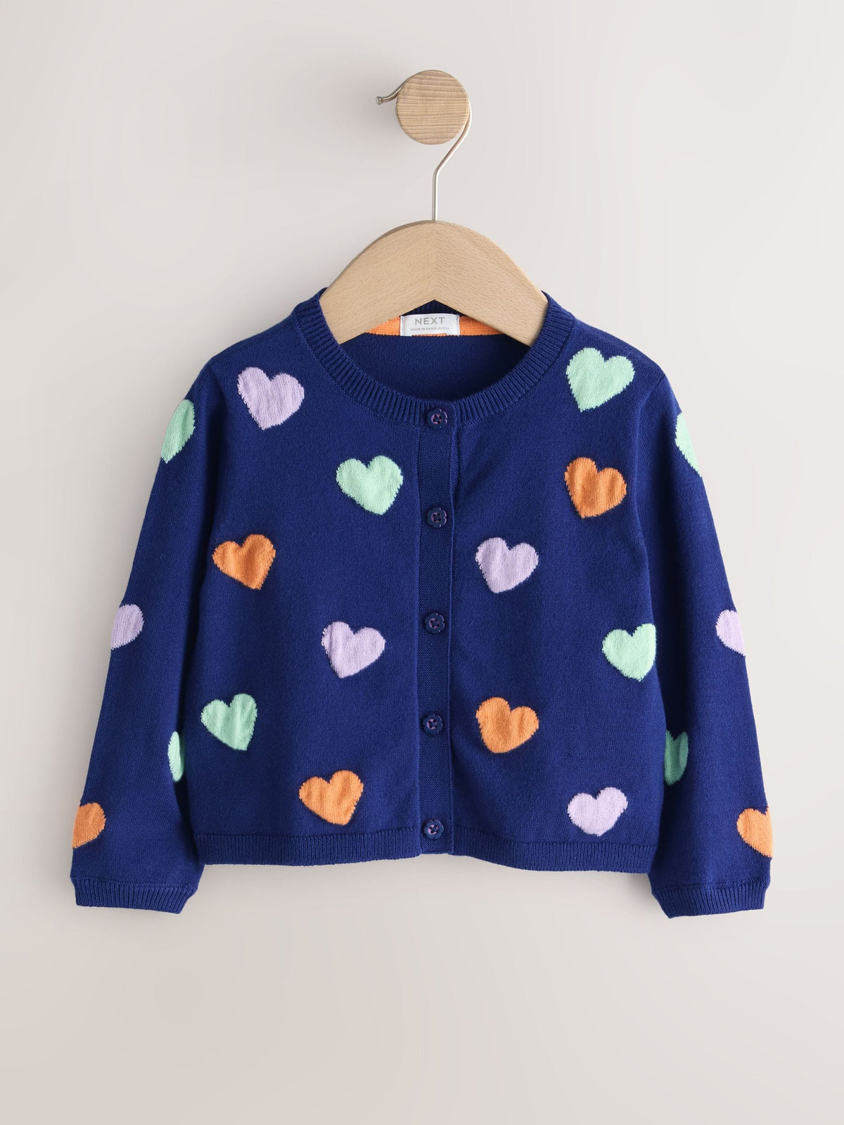 Dsiney Kidz - Navy Heart Cardigan (3mths-10yrs) image 4