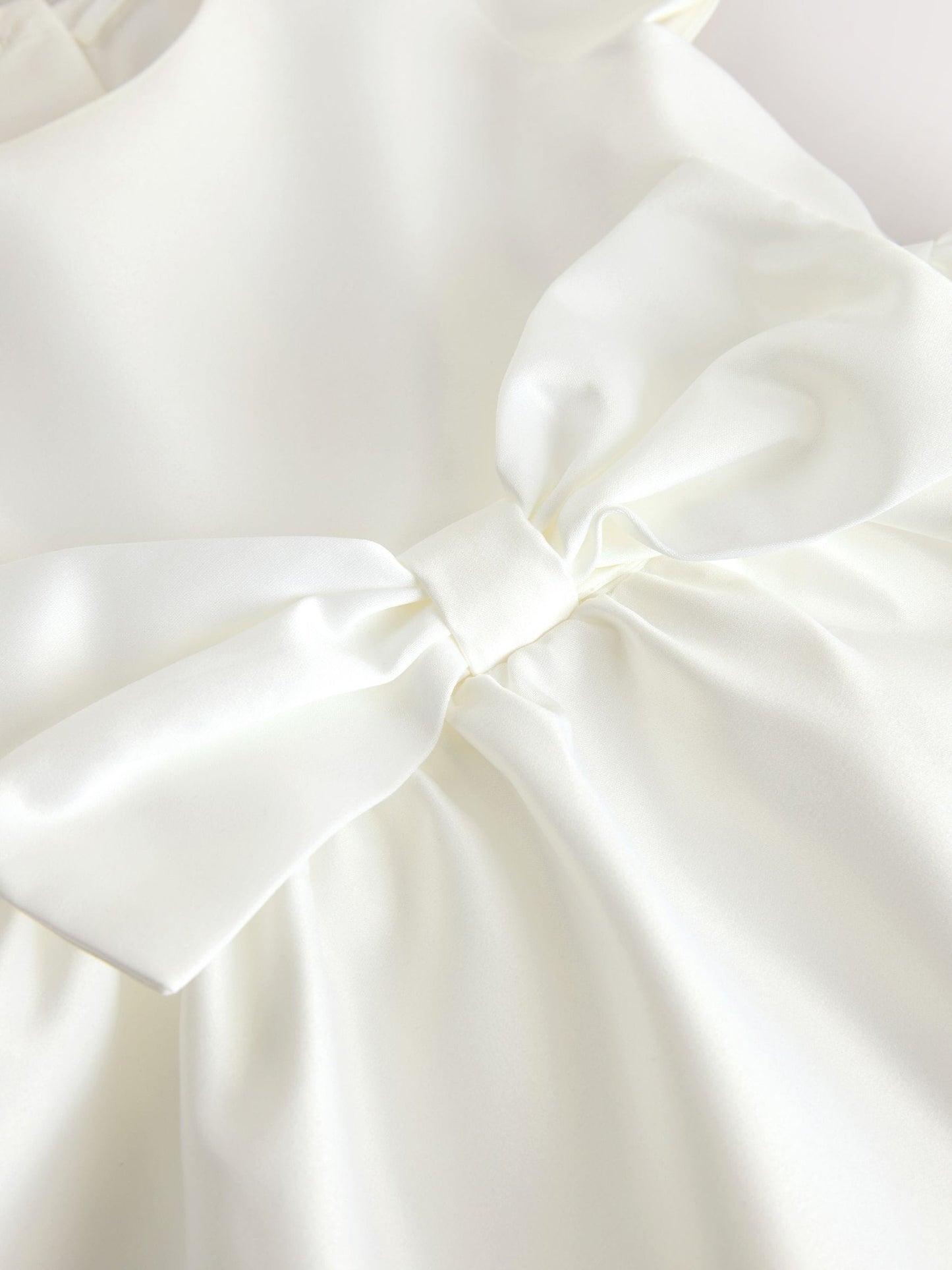 Ivory Flower Girls Bow Front Dress (3mths-10yrs) image 7
