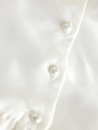 Ivory Flower Girls Bow Front Dress (3mths-10yrs)