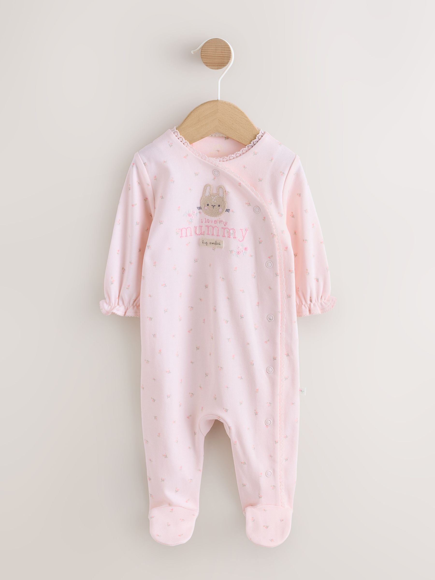 Pink Mummy Family Baby Sleepsuit (0-2yrs) image 6