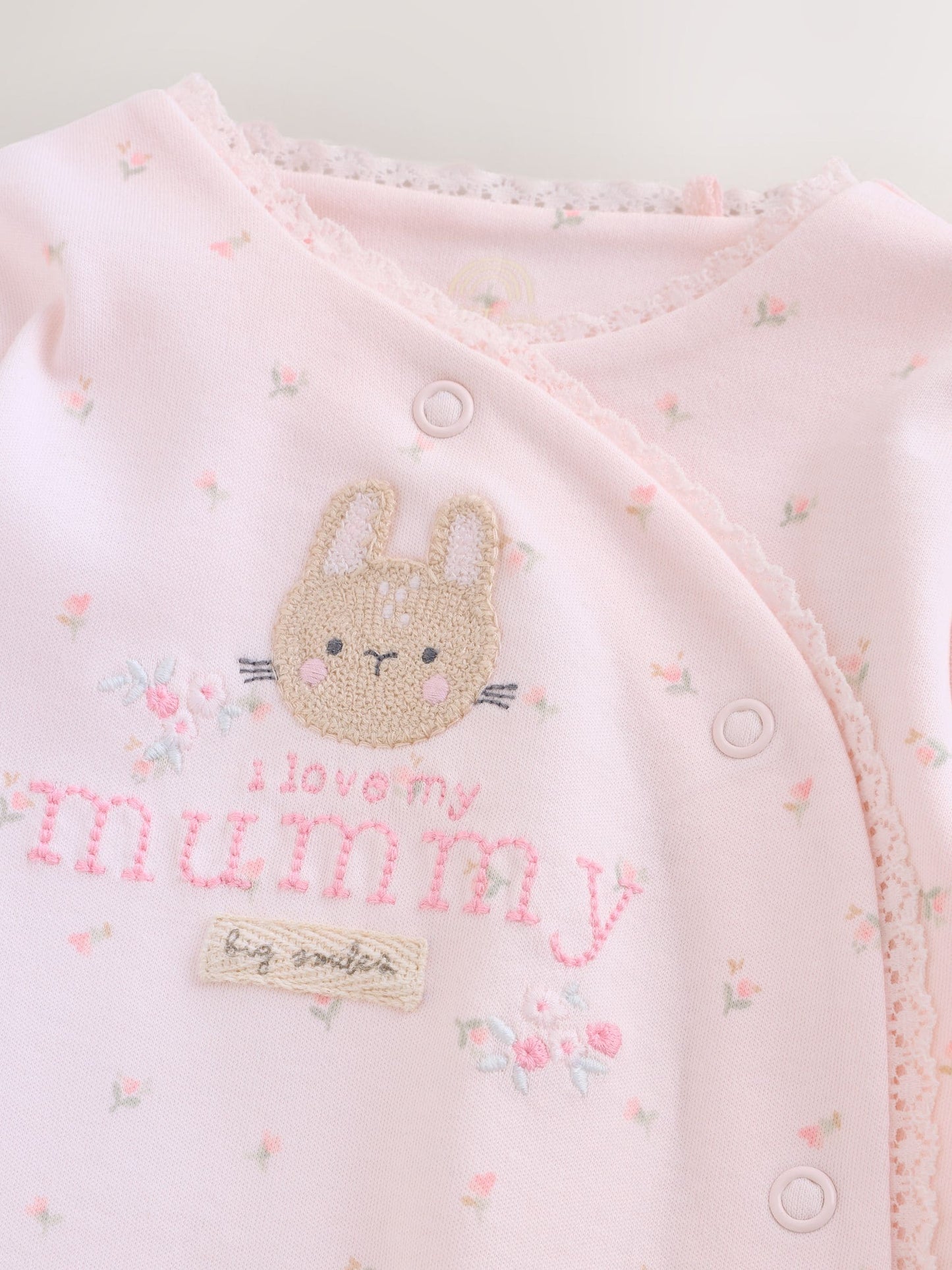 Pink Mummy Family Baby Sleepsuit (0-2yrs) image 9