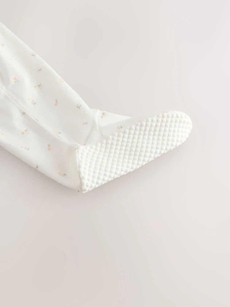 Ecru White Daddy Family Baby Sleepsuit (0-2yrs)