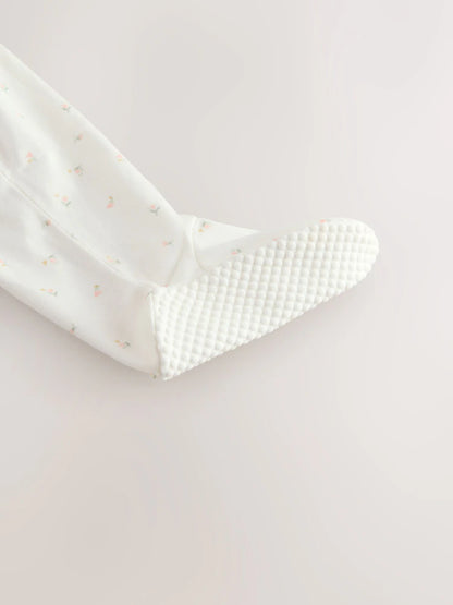 Ecru White Daddy Family Baby Sleepsuit (0-2yrs)