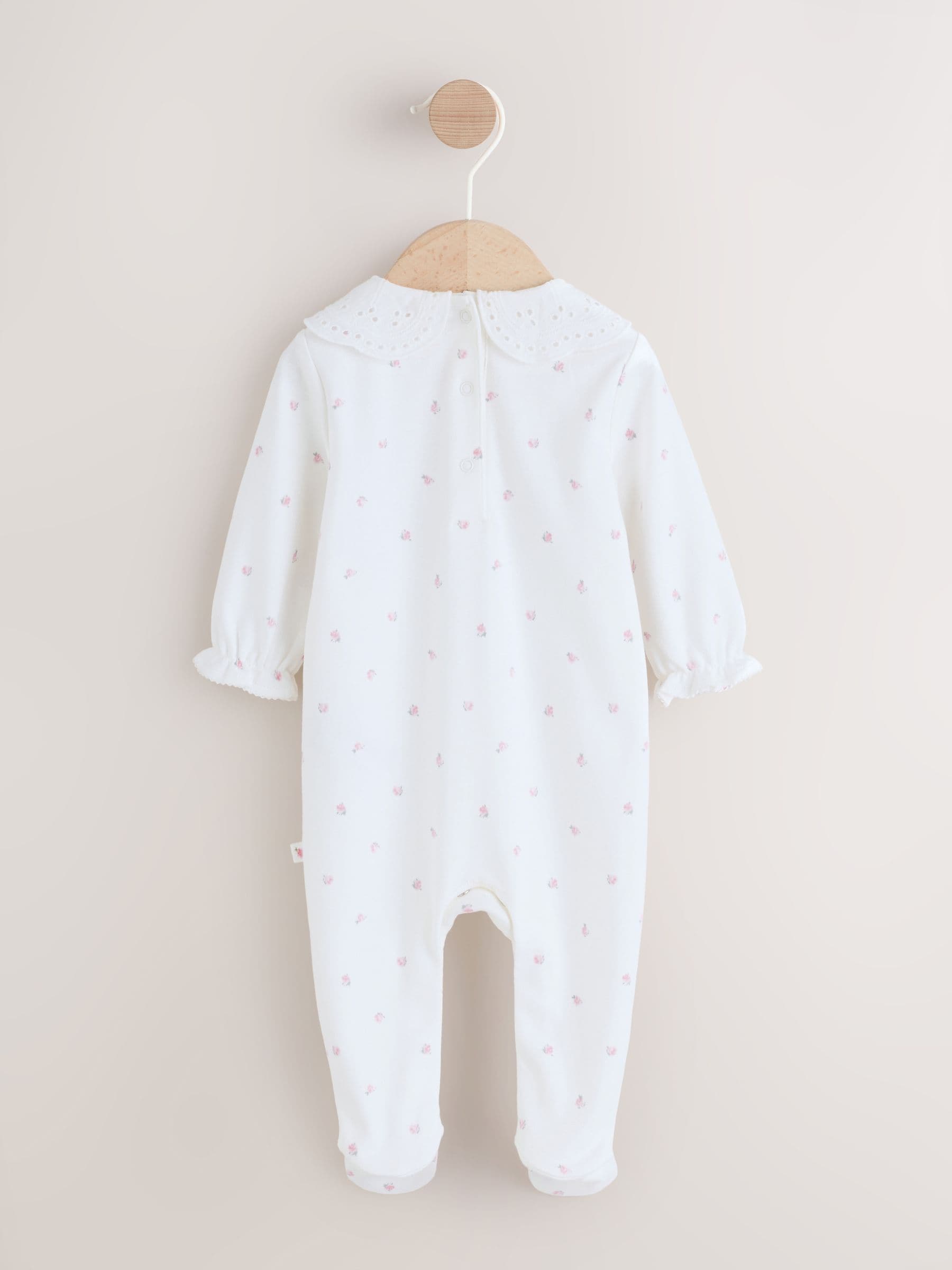 White Little Sister Family Baby Sleepsuit (0-2yrs) image 5