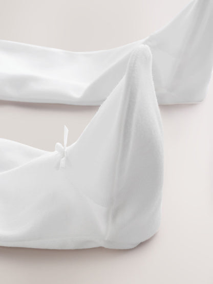 White Occasion Baby Sleepsuit (0-2yrs) image 6