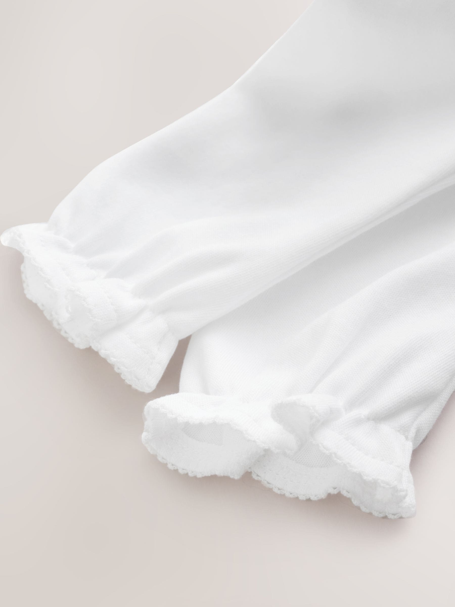 White Occasion Baby Sleepsuit (0-2yrs) image 7