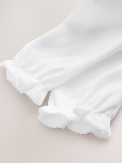 White Occasion Baby Sleepsuit (0-2yrs) image 7