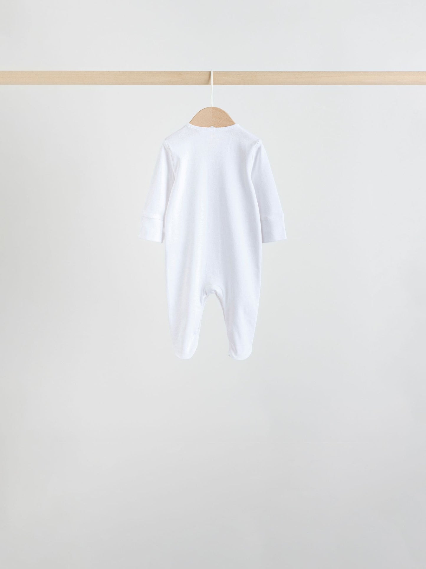 White/Pink 7 Pack Baby Sleepsuit (0-2yrs) image 4