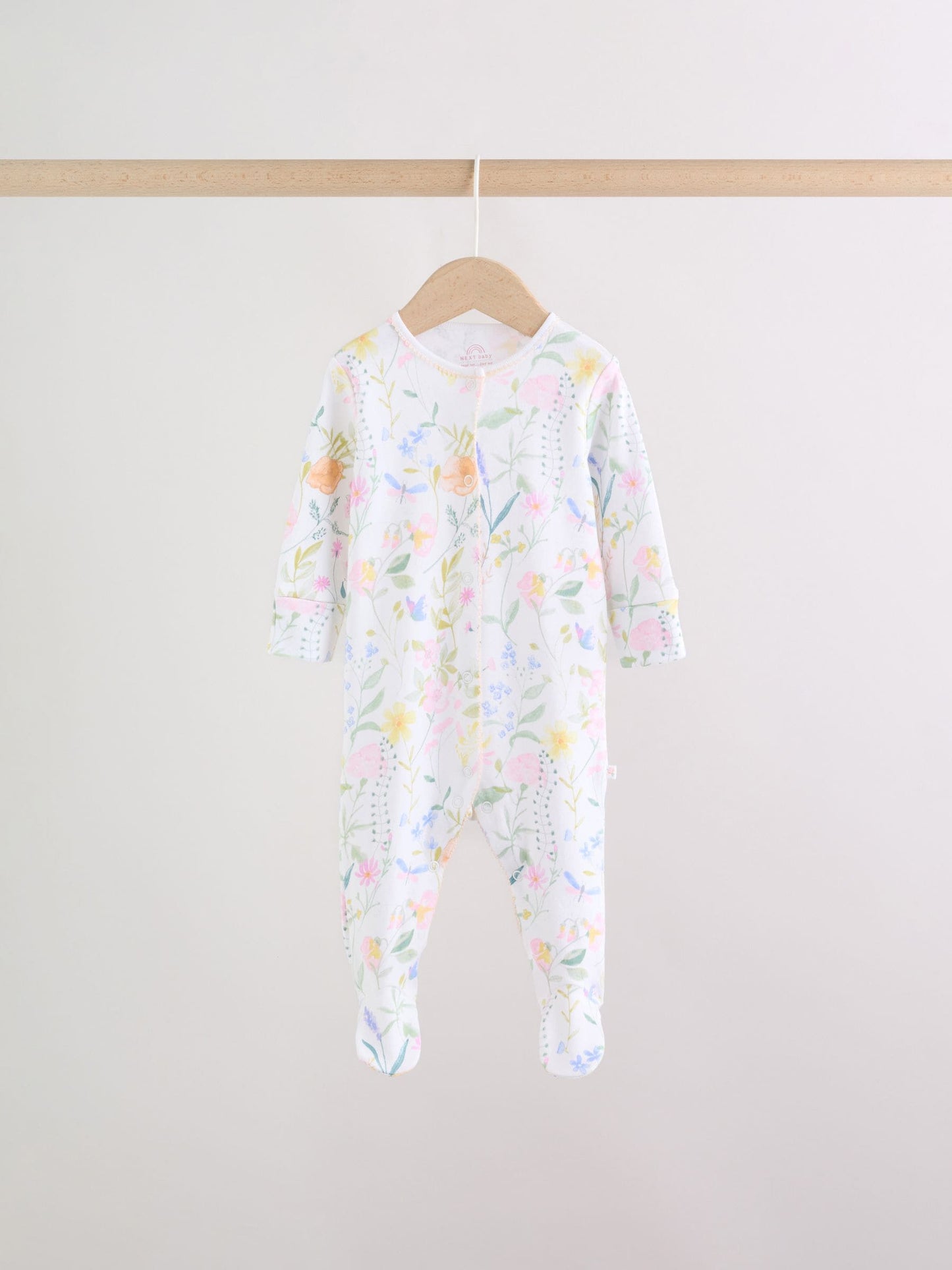 Pink Baby Bunny Sleepsuits 3 Pack (0-2yrs) image 5