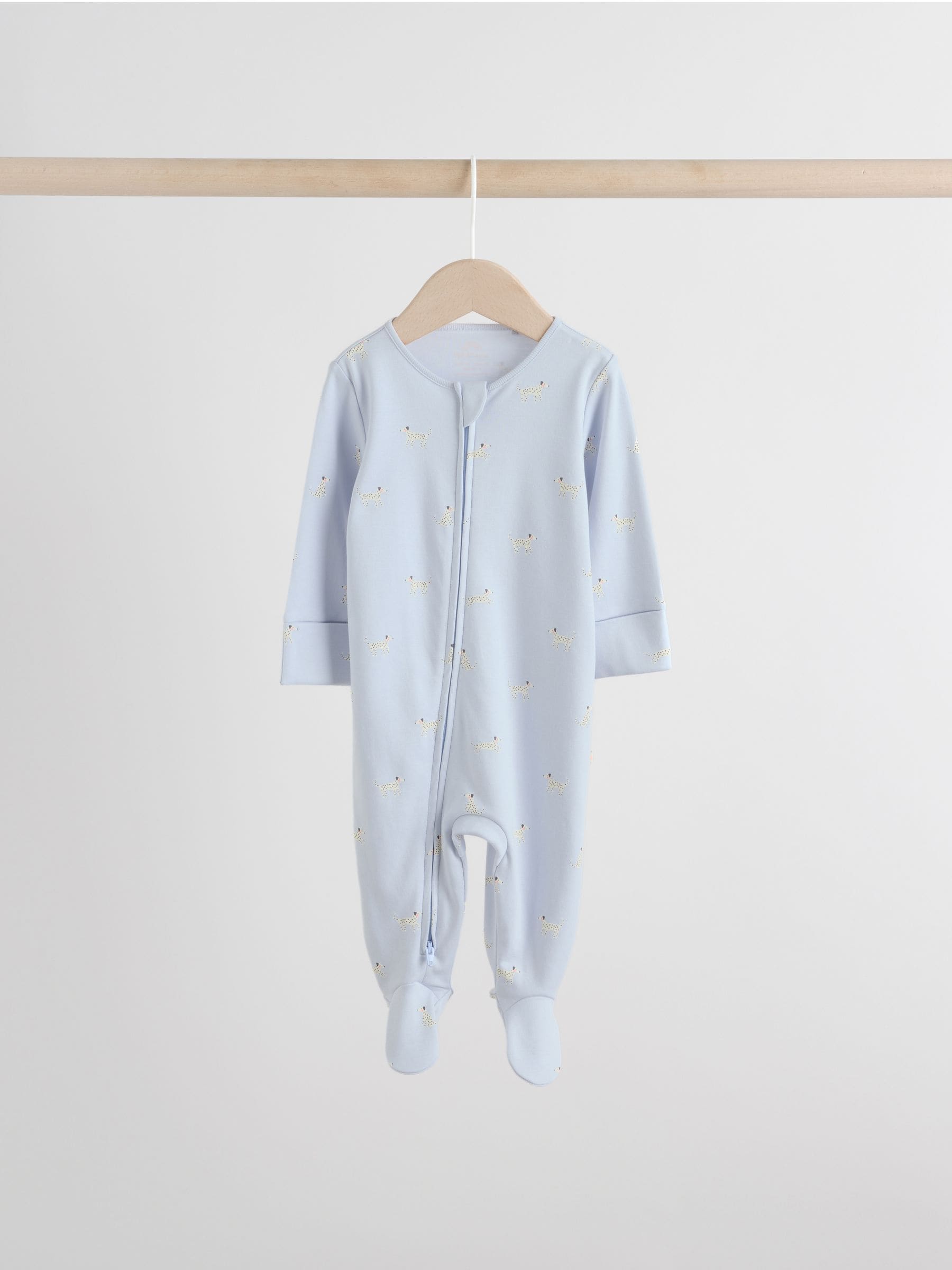 Multi Pastel Character Two Way Zip Baby Sleepsuits 5 Pack (0-2yrs) image 6