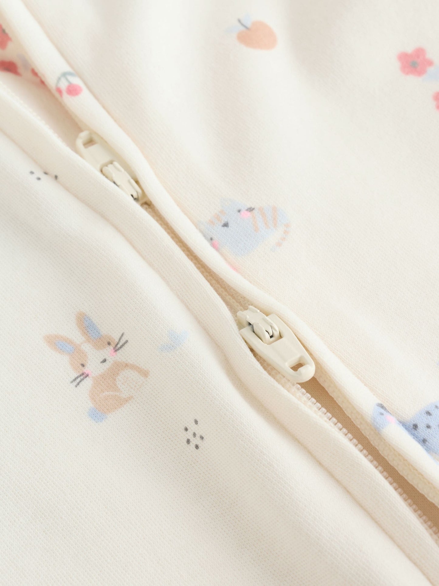Multi Pastel Character 3 Pack Two Way Zip Baby Sleepsuit (0mths-3yrs) image 8
