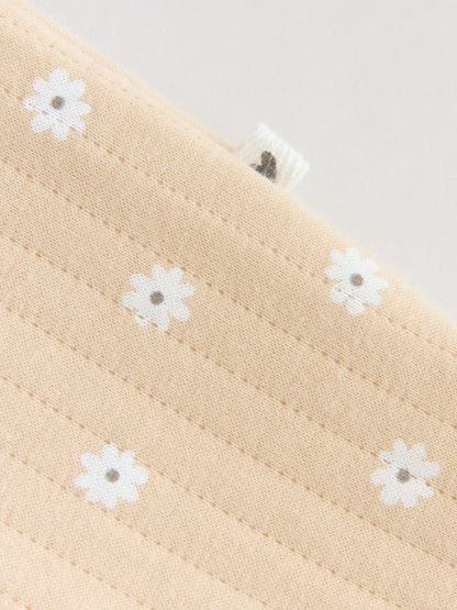 Yellow Quilted Baby Sleepsuits 2 Pack image 8