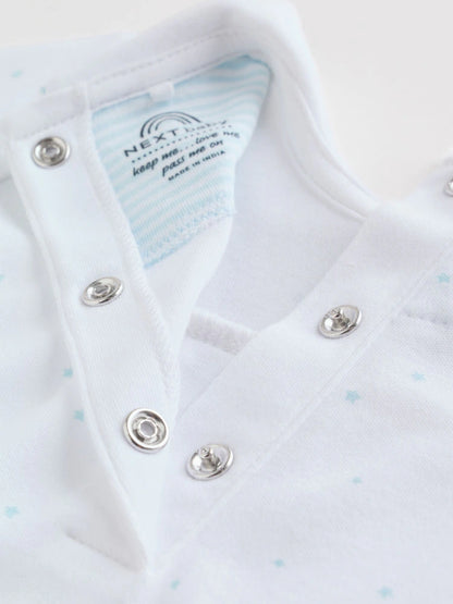 White Baby Sleepsuits 3 Pack (0-2yrs)