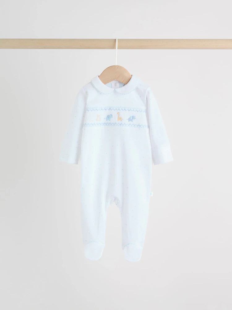White Baby Sleepsuits 3 Pack (0-2yrs)