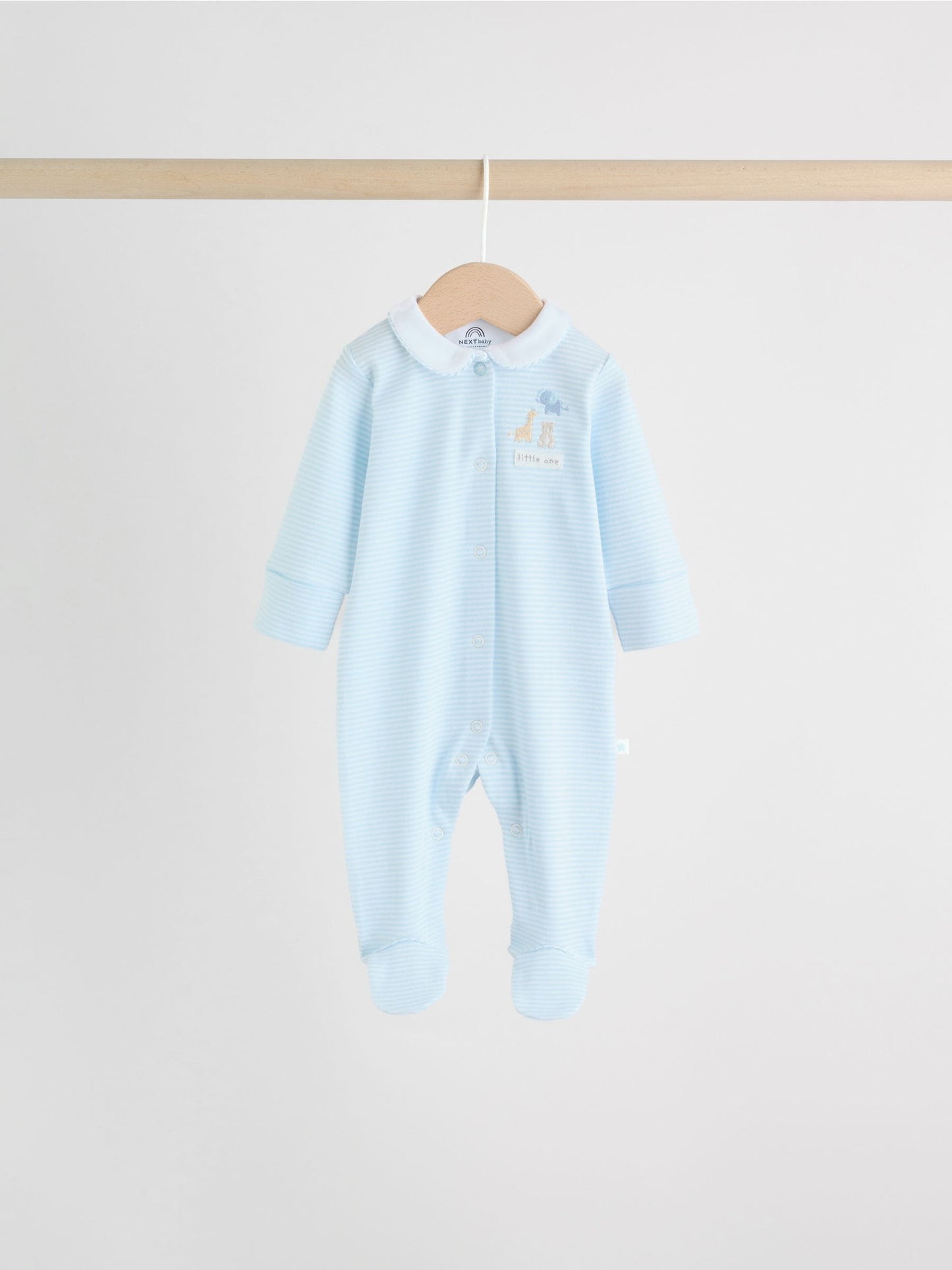White Baby Sleepsuits 3 Pack (0-2yrs) image 6