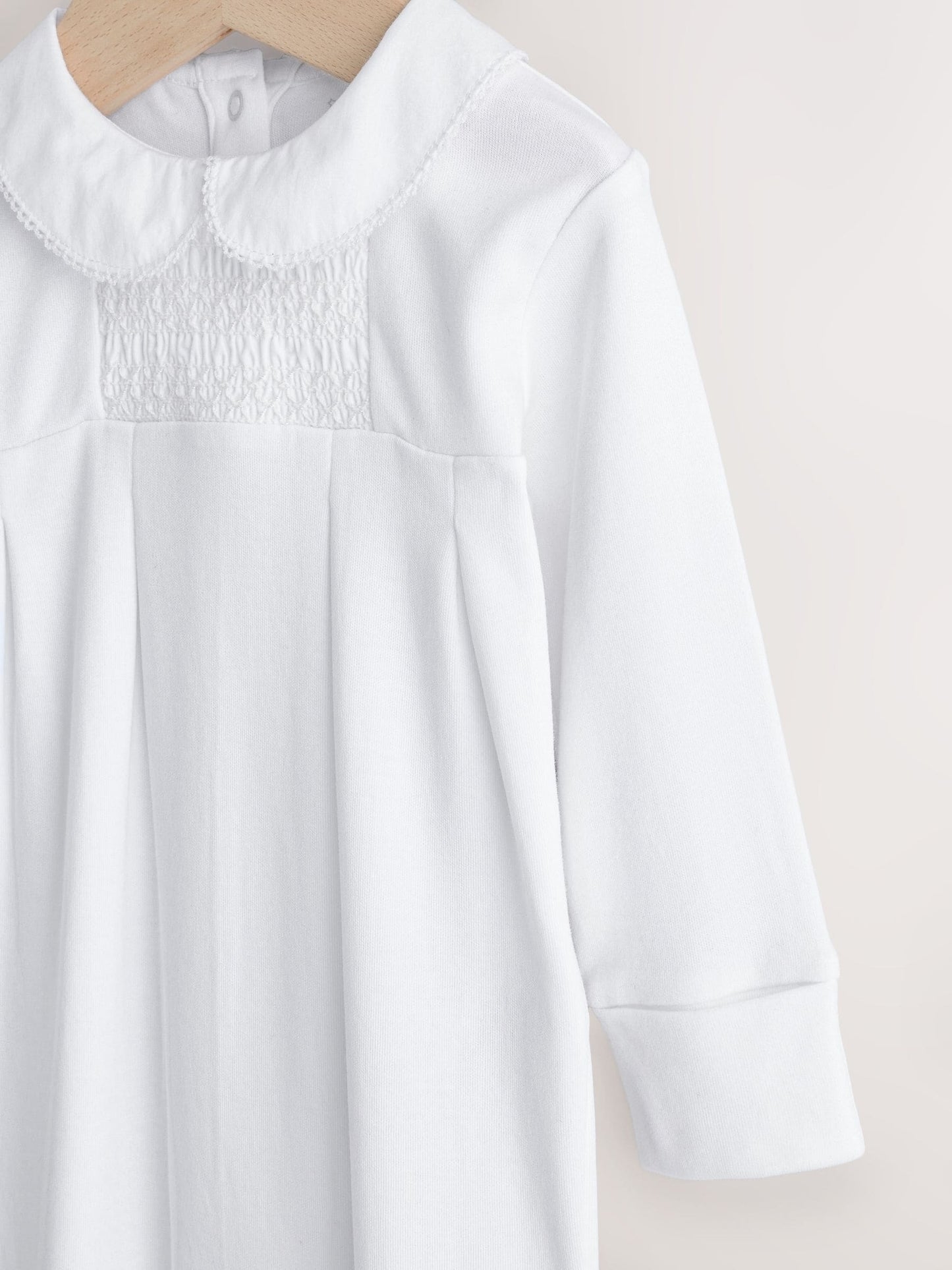 White Collar Baby Sleepsuit (0-2yrs) image 4