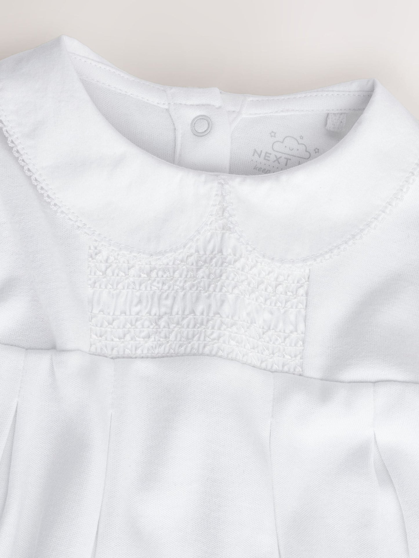 White Collar Baby Sleepsuit (0-2yrs) image 5