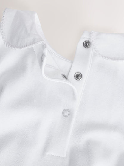 White Collar Baby Sleepsuit (0-2yrs) image 6