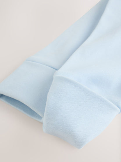 Blue Occasion Collared Baby Sleepsuit (0-2yrs) image 8