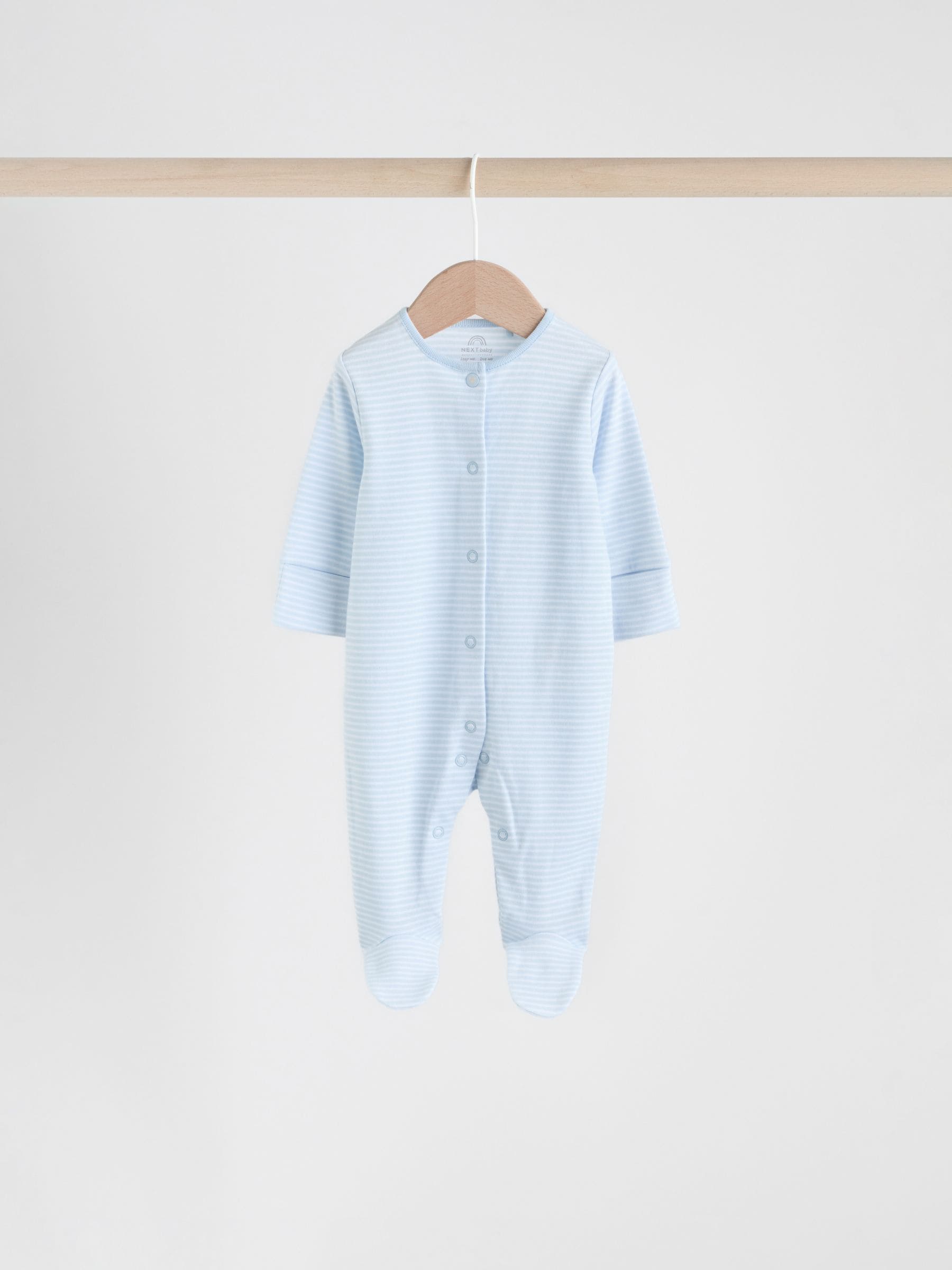 Blue 4 Pack Baby Bear Sleepsuit (0-2yrs) image 6