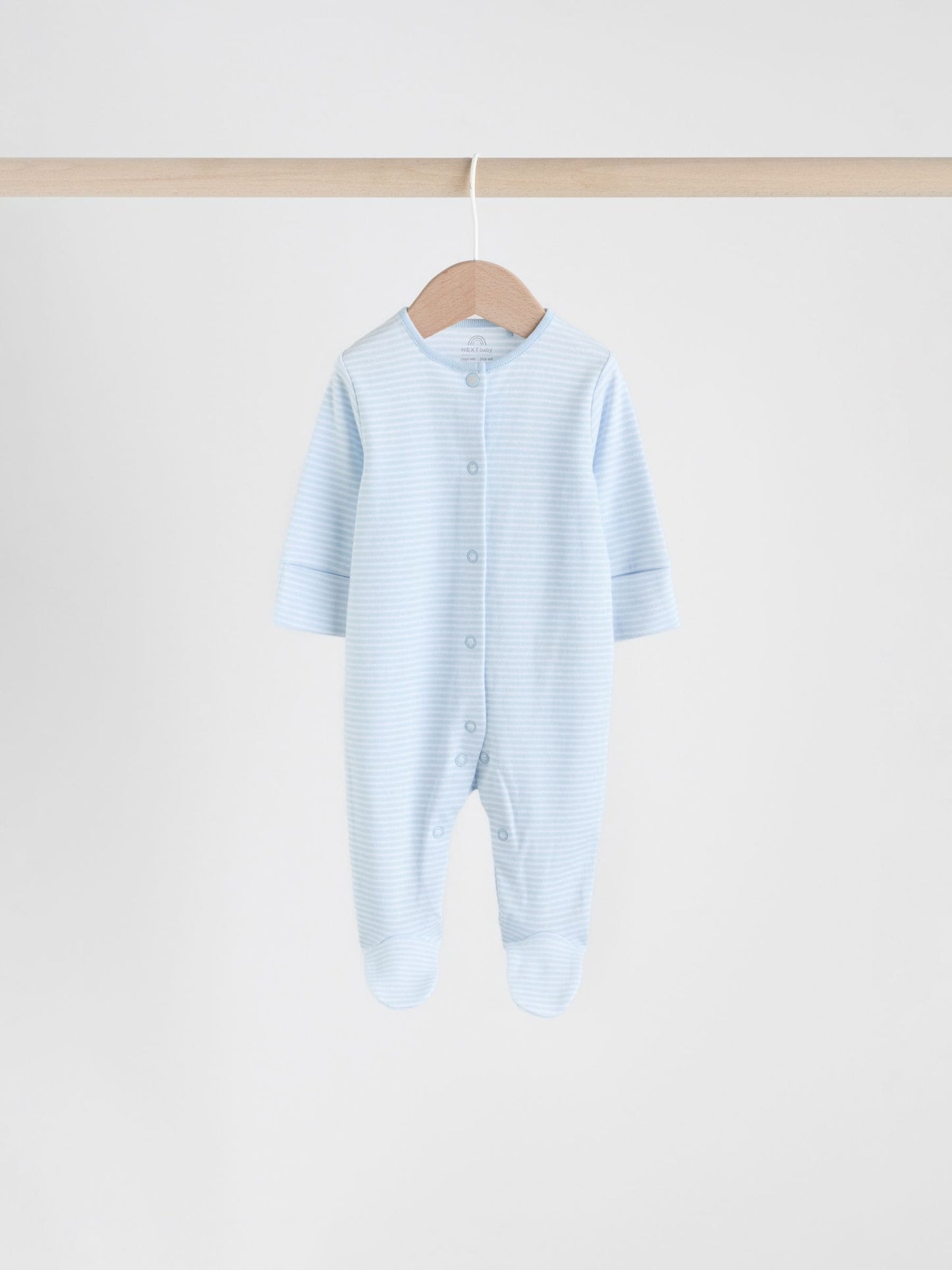 Blue 4 Pack Baby Bear Sleepsuit (0-2yrs) image 6
