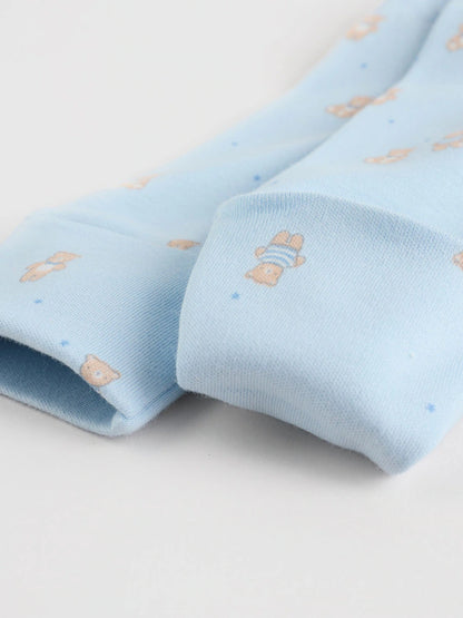 Blue 7 Pack Baby Bear Sleepsuit (0-2yrs)