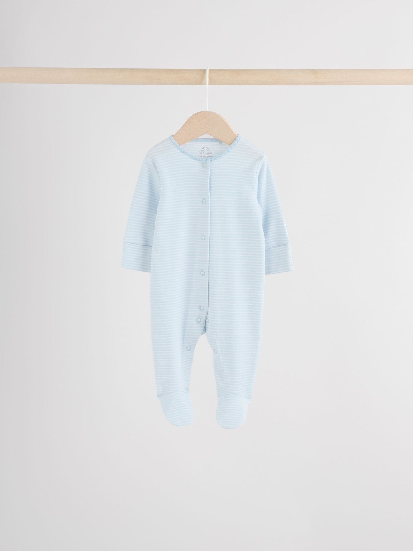 Blue 7 Pack Baby Bear Sleepsuit (0-2yrs) image 6