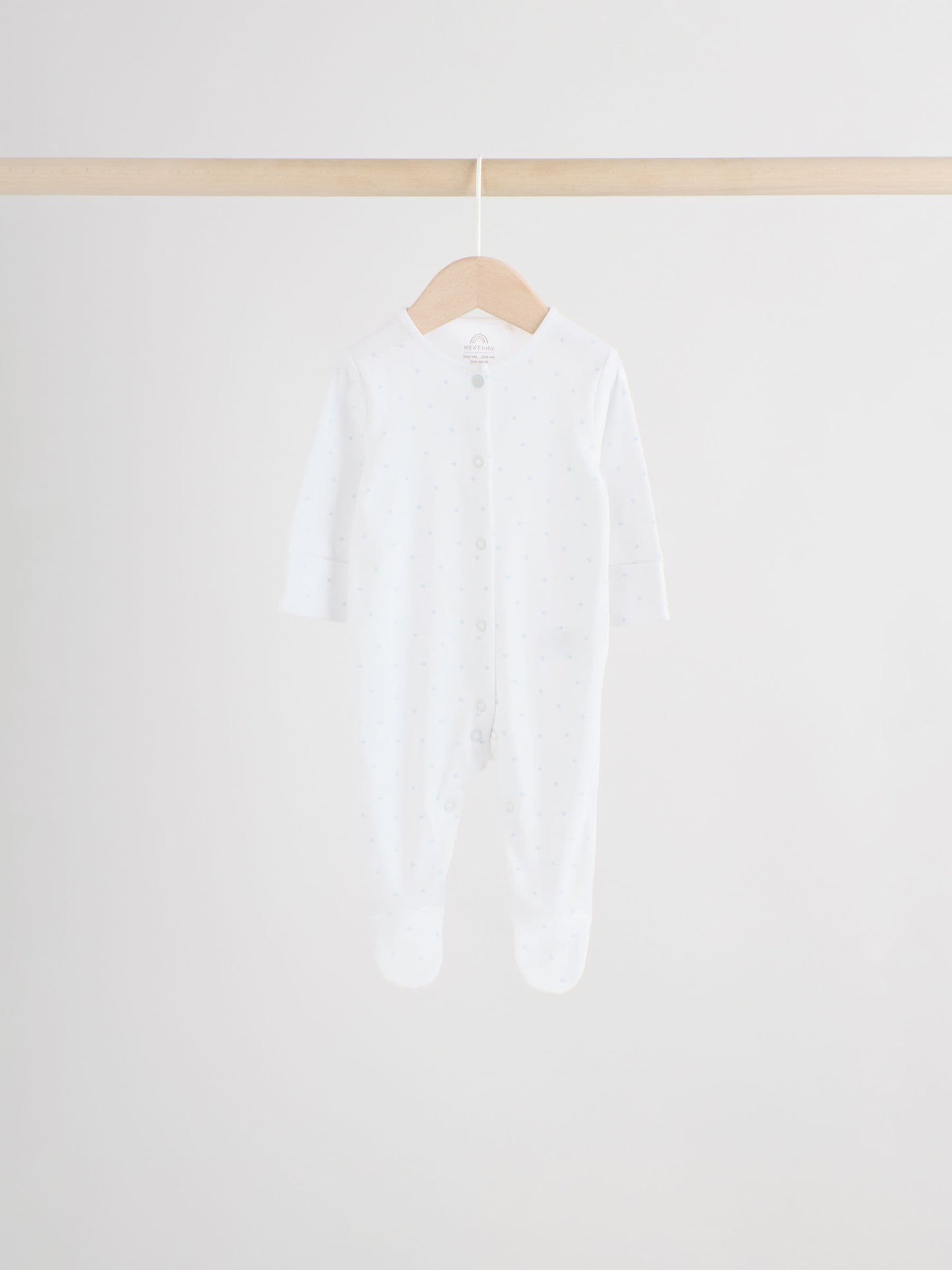 Blue 7 Pack Baby Bear Sleepsuit (0-2yrs) image 7