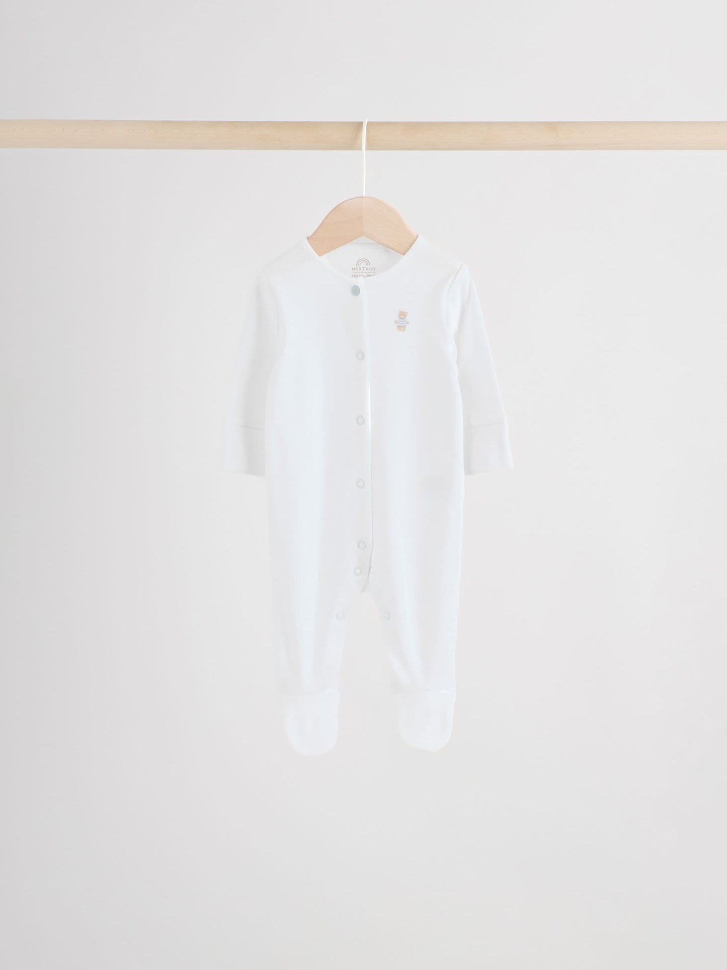 Blue 7 Pack Baby Bear Sleepsuit (0-2yrs) image 9