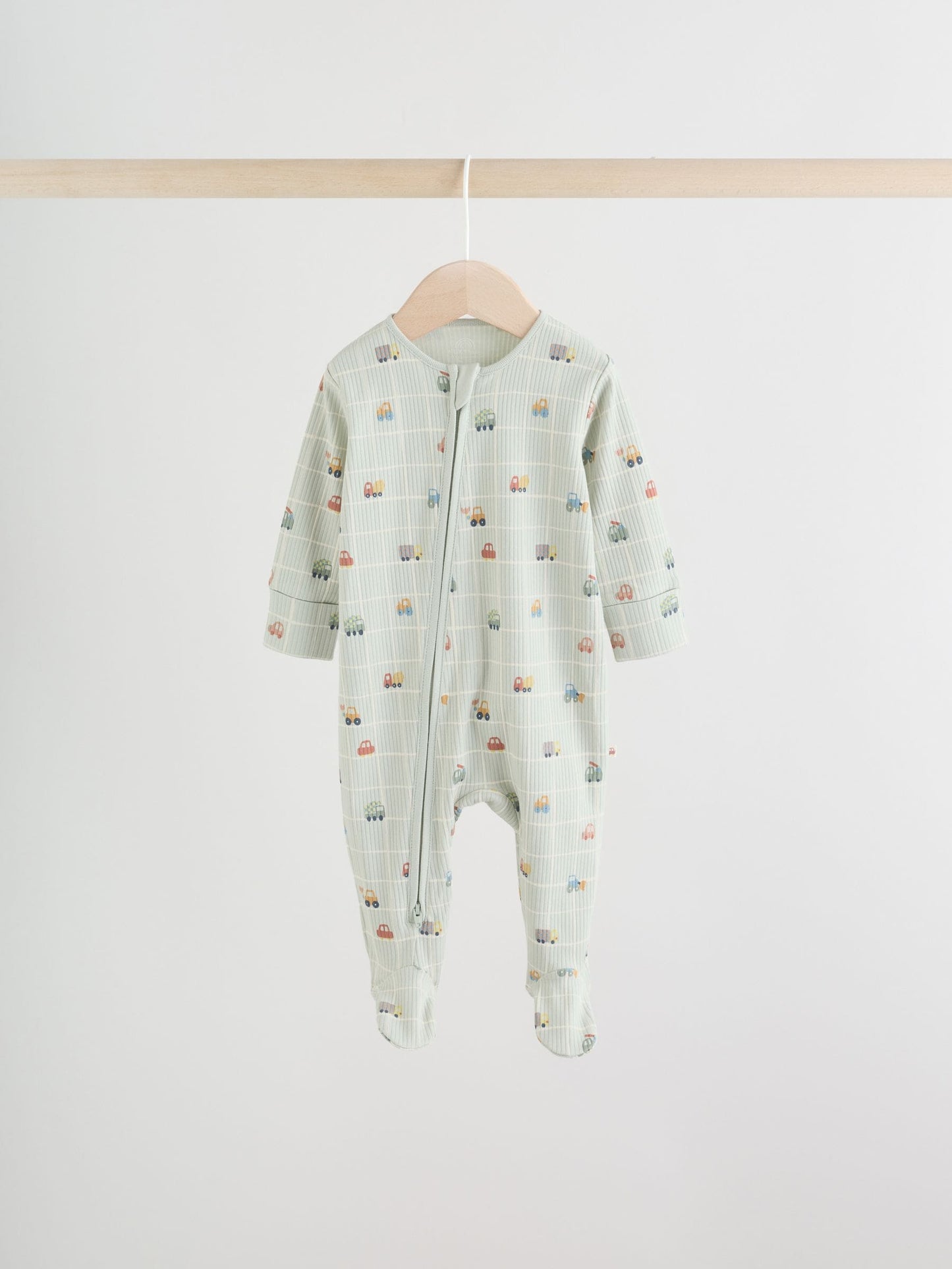 Multi Transport Two Way Zip Baby Sleepsuits 3 Pack (0mths-2yrs) image 4