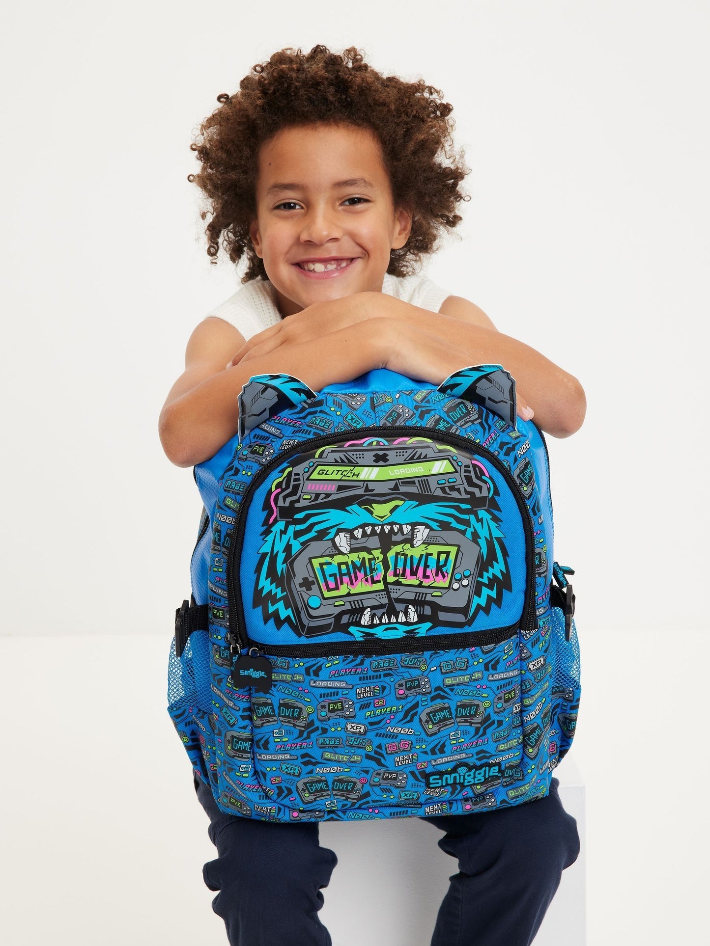 Smiggle Blue Eclipse Classic Attach Backpack image 1