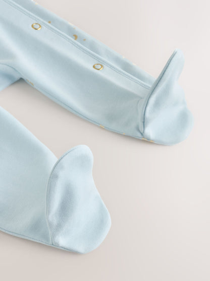 Blue EID Baby Sleepsuit (0mths-2yrs) image 4