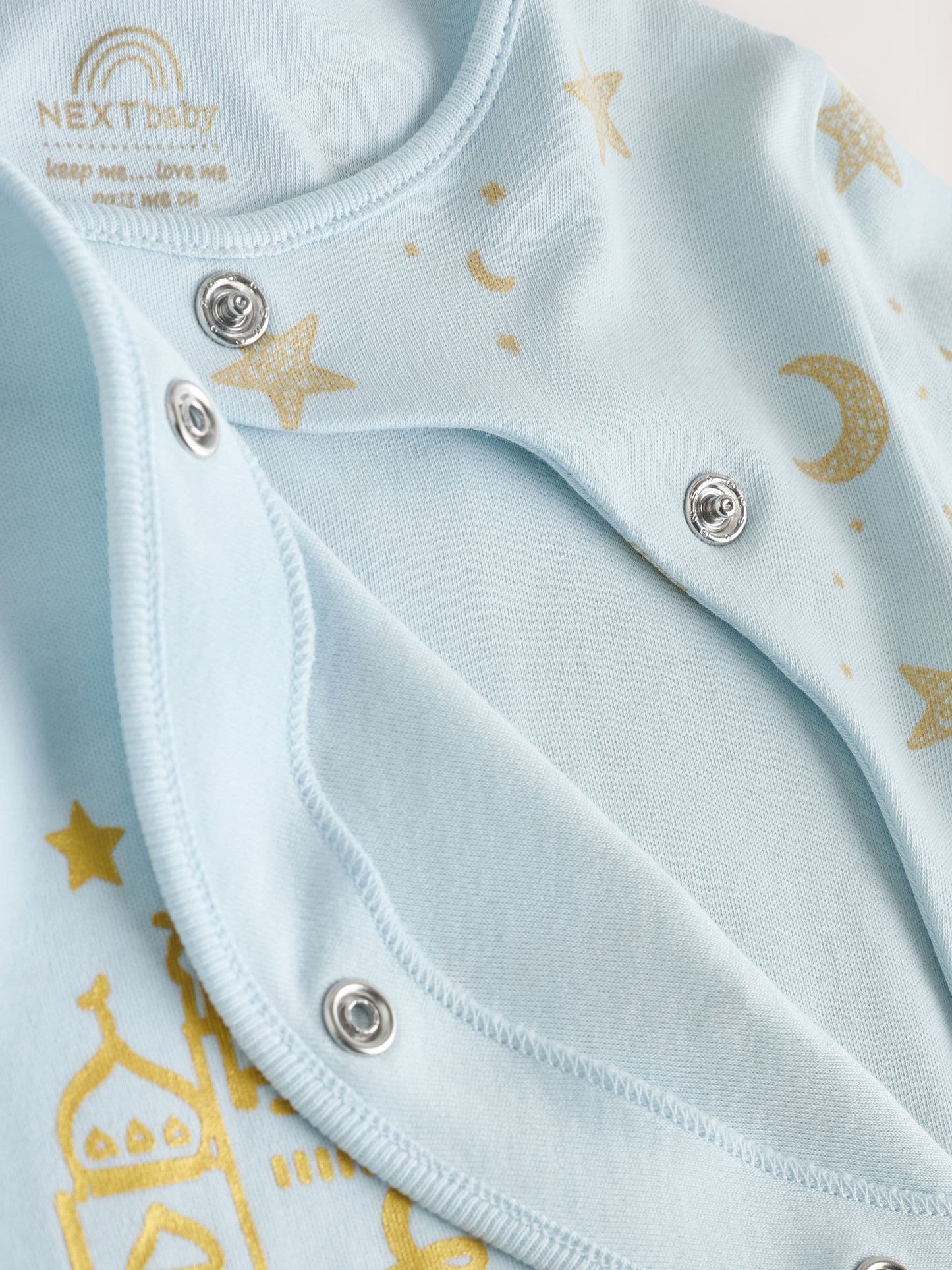 Blue EID Baby Sleepsuit (0mths-2yrs) image 5