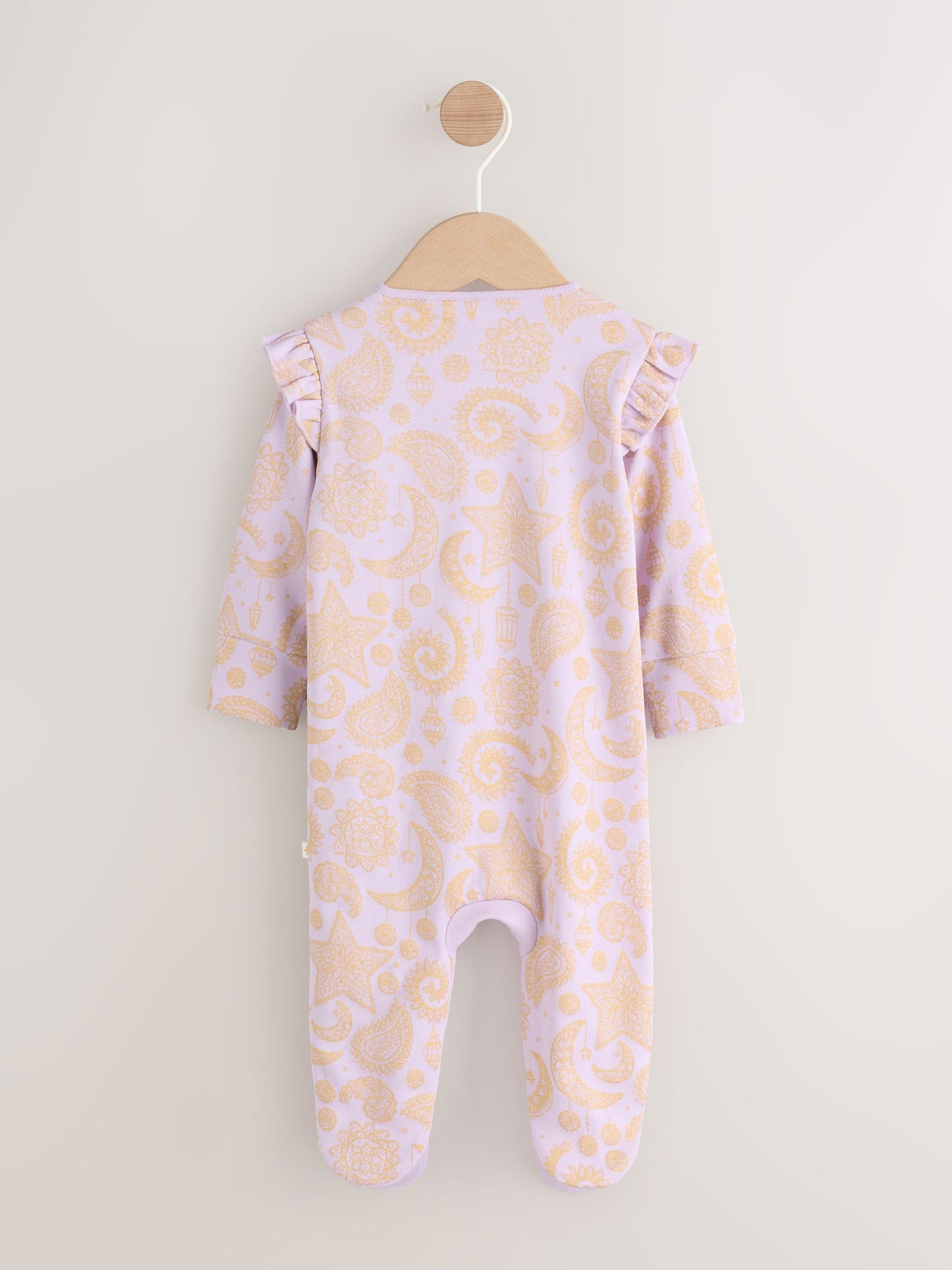 Lilac Purple EID Baby Sleepsuit (0mths-2yrs) image 3