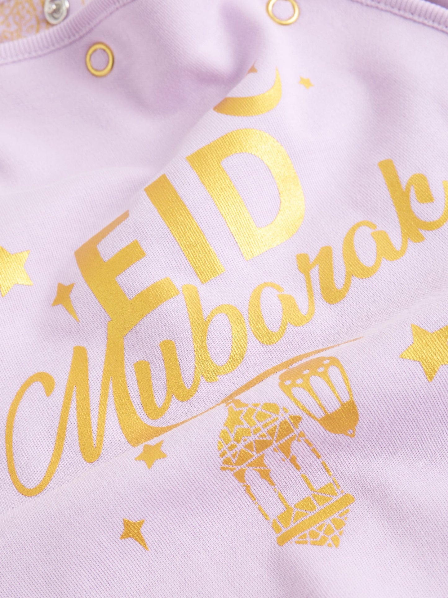 Lilac Purple EID Baby Sleepsuit (0mths-2yrs) image 8