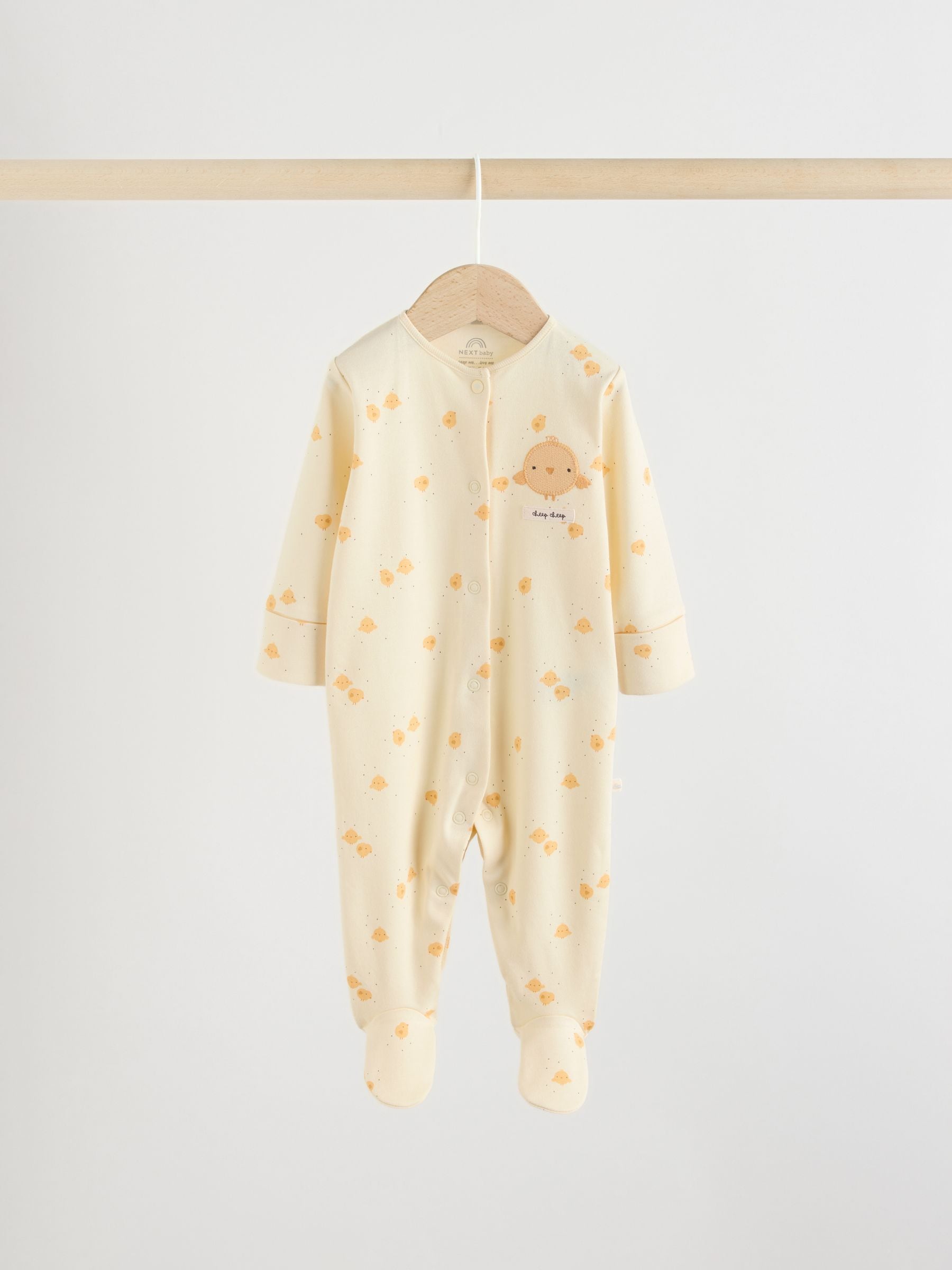 Yellow Spring Character 3 Pack Baby Sleepsuits (0mths-2yrs) image 3