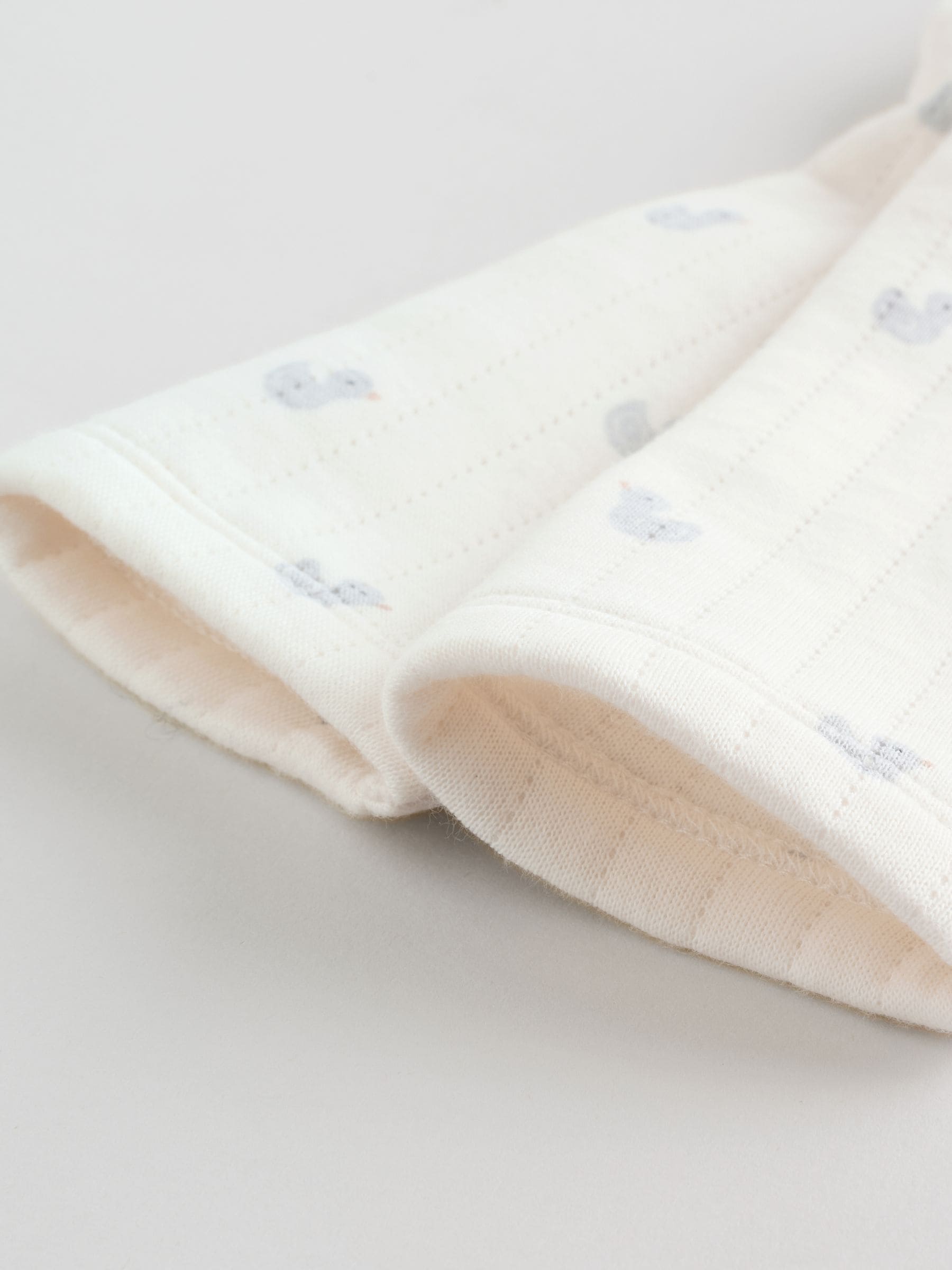 Grey Baby Quilted Sleepsuits 2 Pack image 7