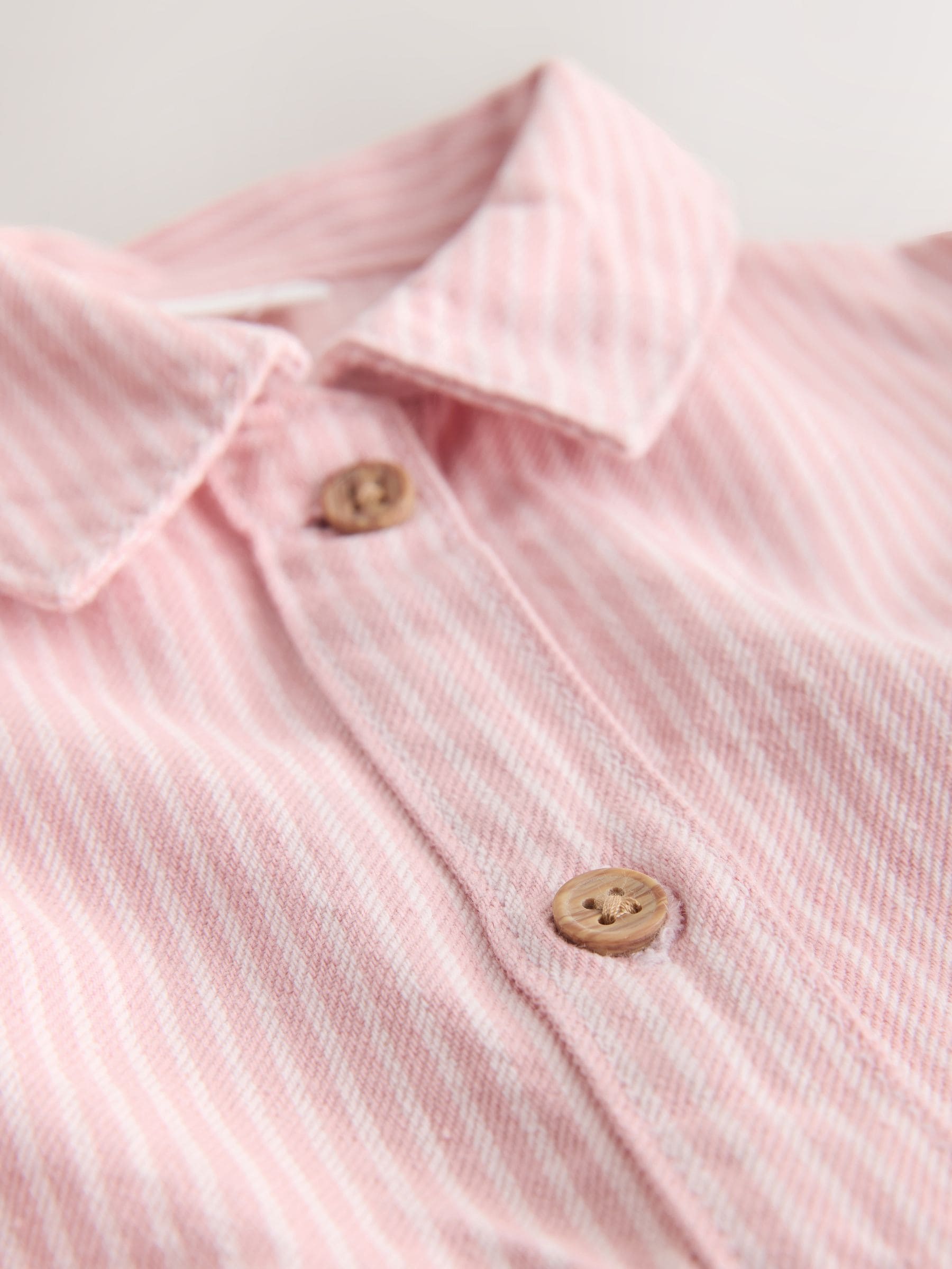 Pink Stripe Long Sleeve Cotton Dress (3mths-8yrs) image 8