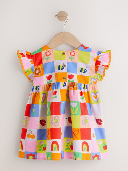Multi Character Ric Rac Frill Sleeve Dress (3mths-8yrs) image 5