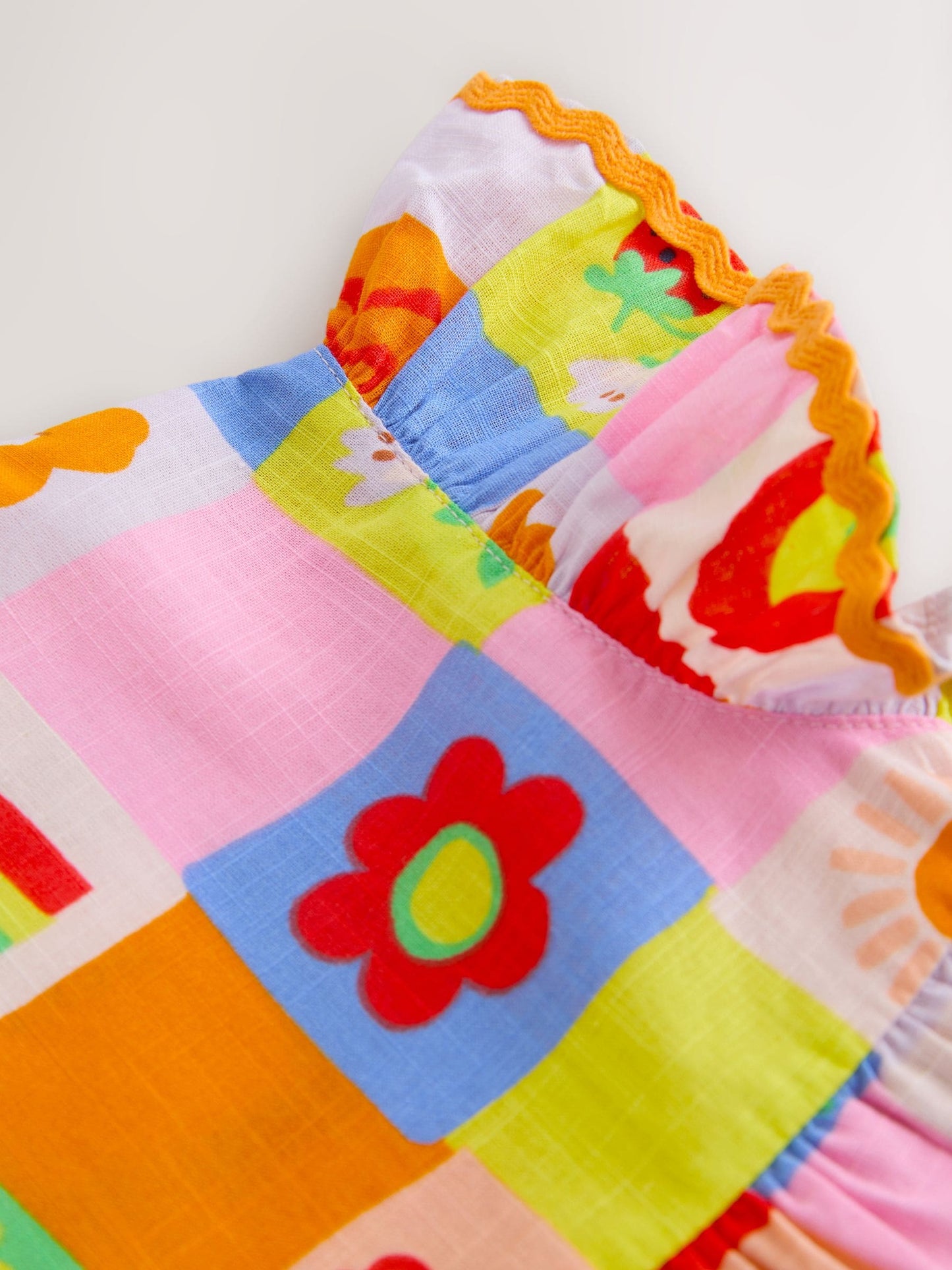Multi Character Ric Rac Frill Sleeve Dress (3mths-8yrs) image 6