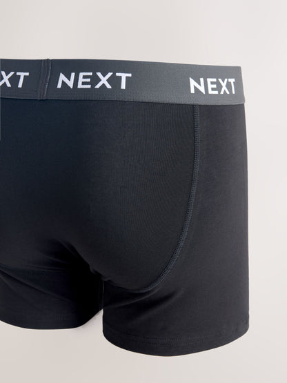 Dsiney Kidz - Blue/ Black Waistbands 5 Pack A-Front Cotton Rich Boxers image 6
