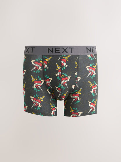 Dsiney Kidz - Black Western Print 5 Pack Trunk Cotton Rich Boxers image 4