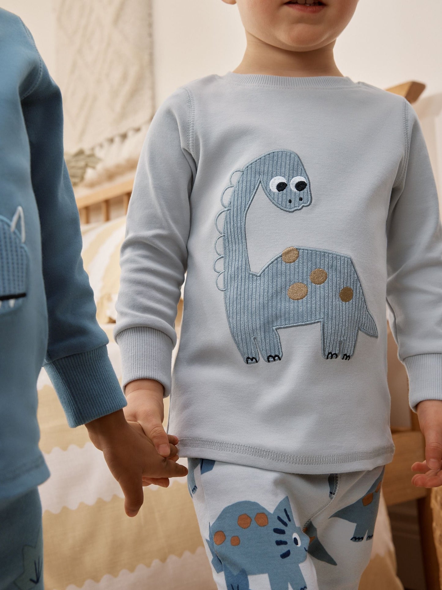 Navy/Grey Dinosaur Snuggle Pyjamas 3 Pack (9mths-8yrs) image 7