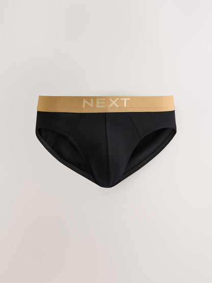 Dsiney Kidz - Black Pastel Waistband 5 Pack Cotton Rich Briefs image 3